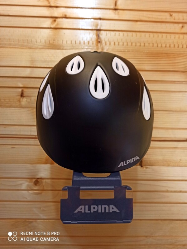 PRILBA ALPINA BLACK-WHITE 54-57CM